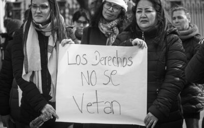 Protesta por el veto de Milei